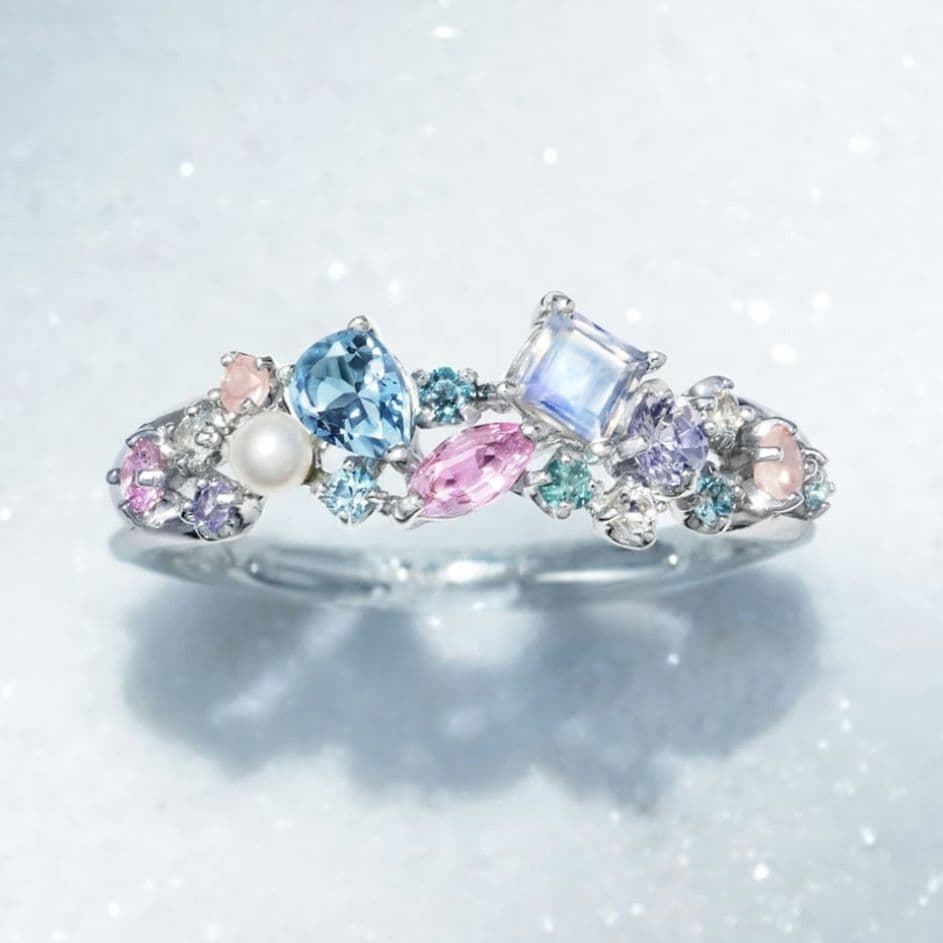 ビズー K18スノールナコフレWG 9号箱保証書付き