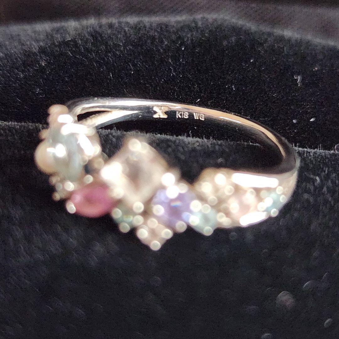 ビズー K18スノールナコフレWG 9号箱保証書付き