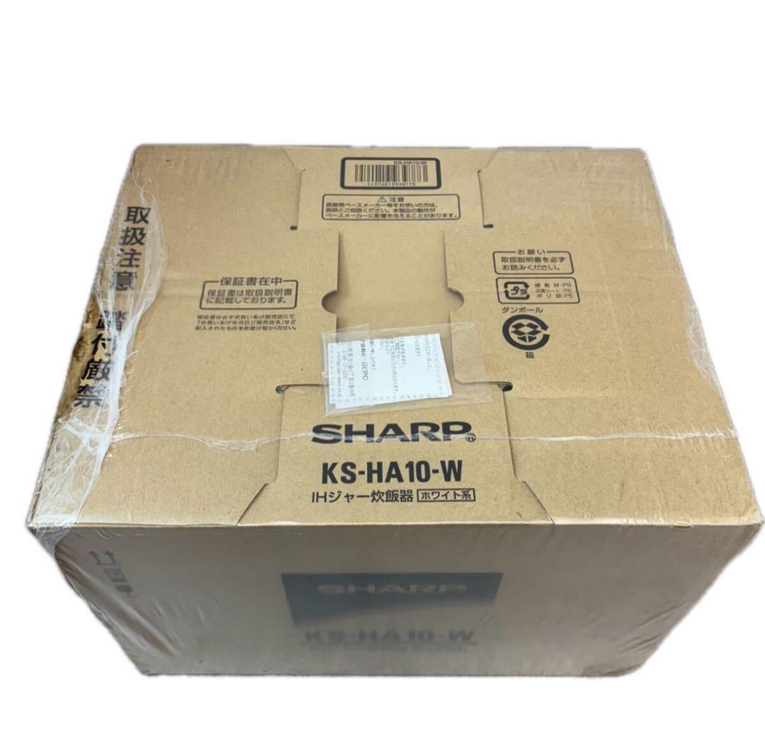 D4086★未開封品　 SHARP KS-HA10-W 炊飯器 ホワイト系