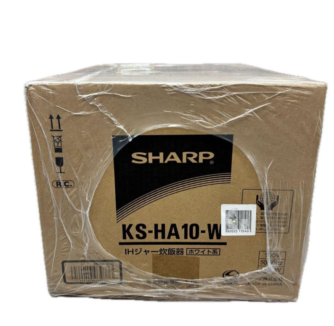 D4086★未開封品　 SHARP KS-HA10-W 炊飯器 ホワイト系