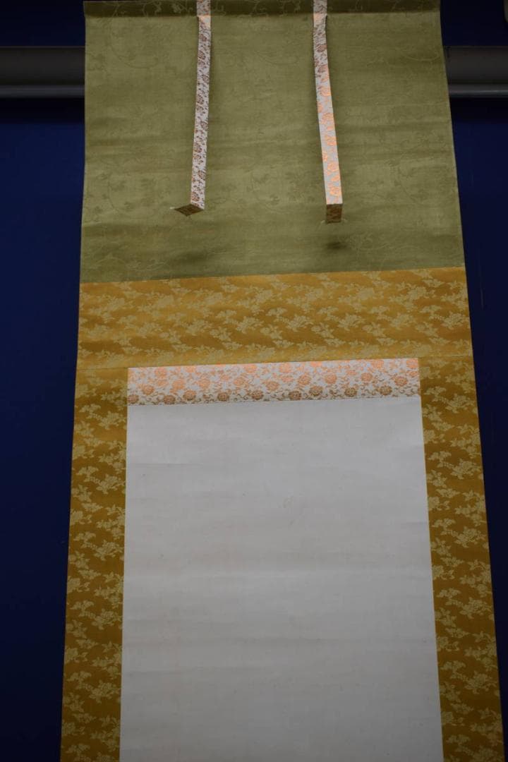 模写/川合玉堂/枯木之鳩図/屋久杉箱二重箱付/絹表装/布袋屋掛軸HG-114