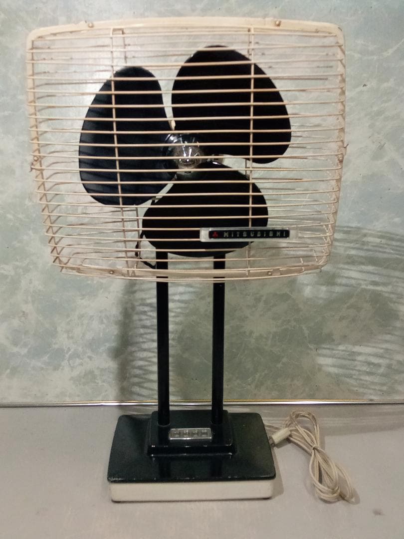 昭和レトロ家電 お座敷扇AB RM-25AB 蛍 25㎝ 角型 三菱電機 希少