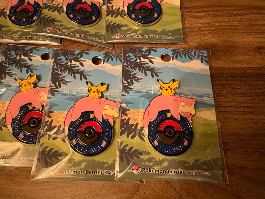 【新品】ポケモンセンター カガワ ヤドン ピカチュウ ロゴピンズ 香川限定