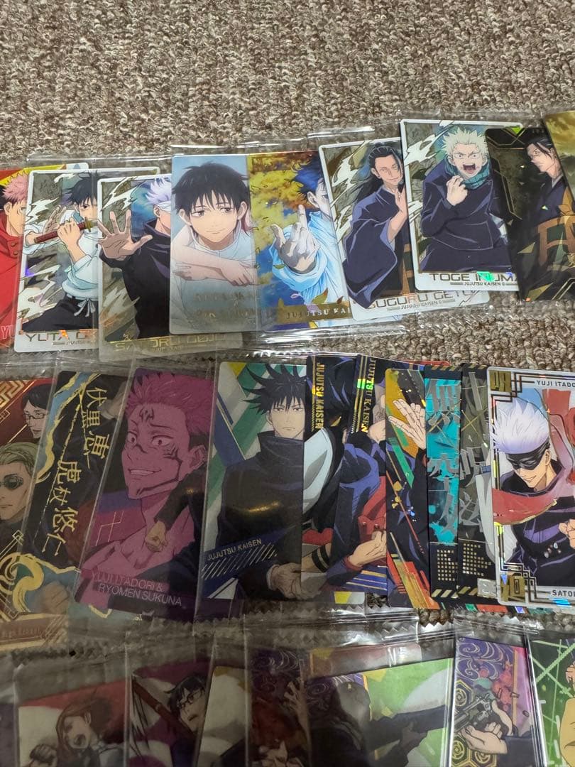 【280枚以上】ウエハースカードまとめワンピース、呪術、鬼滅、ドラゴンボール他