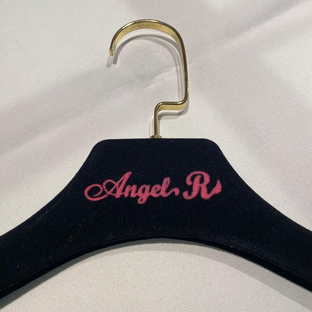 AngelR　ベルベットハンガー　ドレスハンガー　衣装掛け　20個セット　黒×金