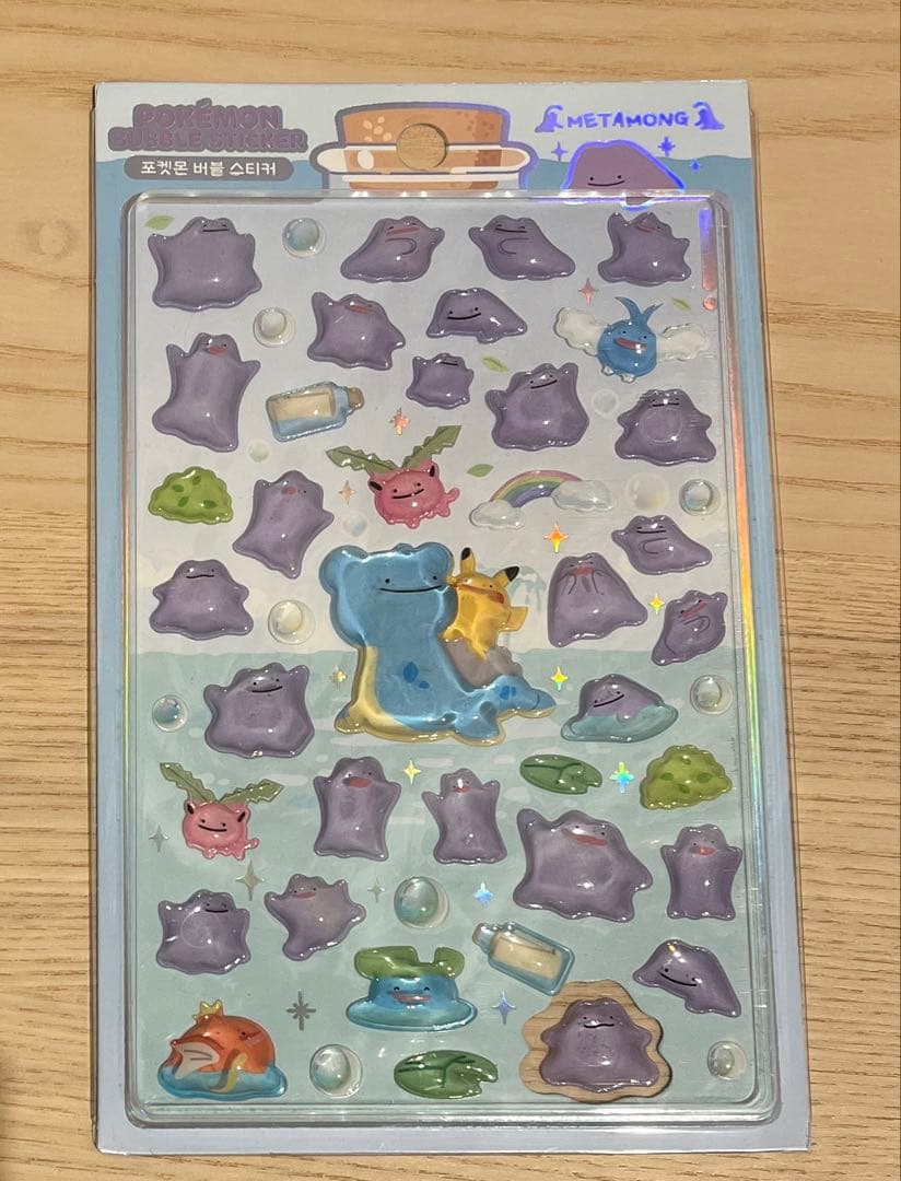 韓国　メタモン　バブルステッカー　ボンボンドロップシール