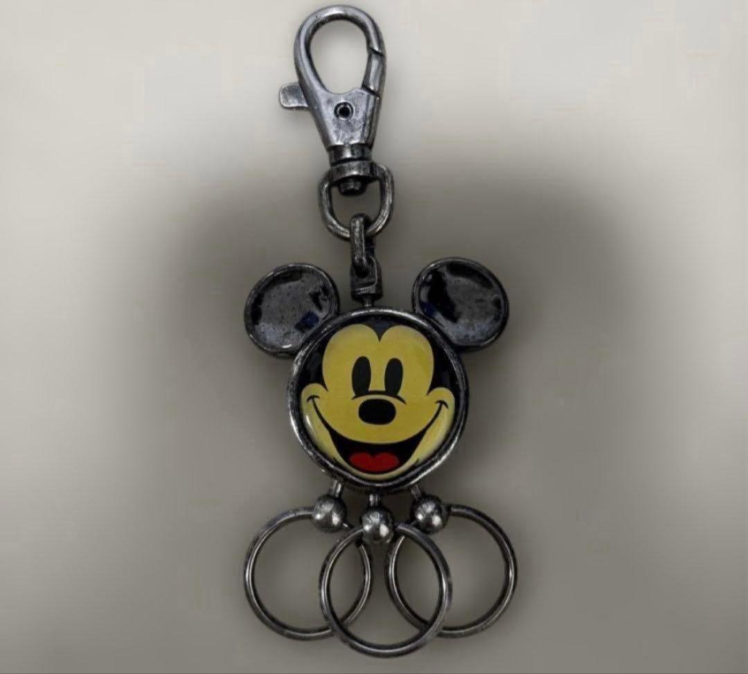 廃盤 ディズニー公式 ミッキー 多連キーリング ヴィンテージ 当時物 希少