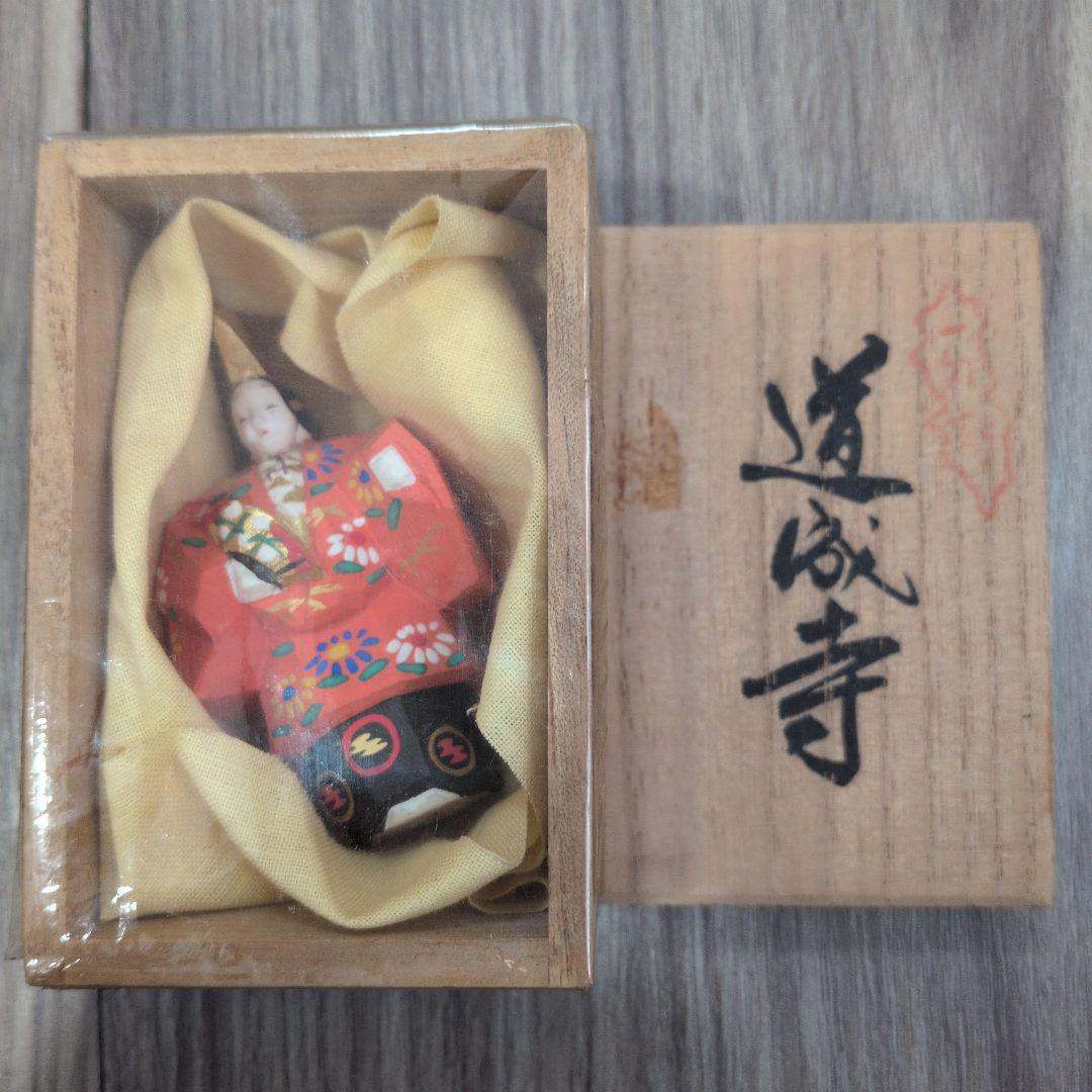 【逸品】奈良一刀彫 奈良人形 伝統工芸品 白鹿園 1970年 道成寺