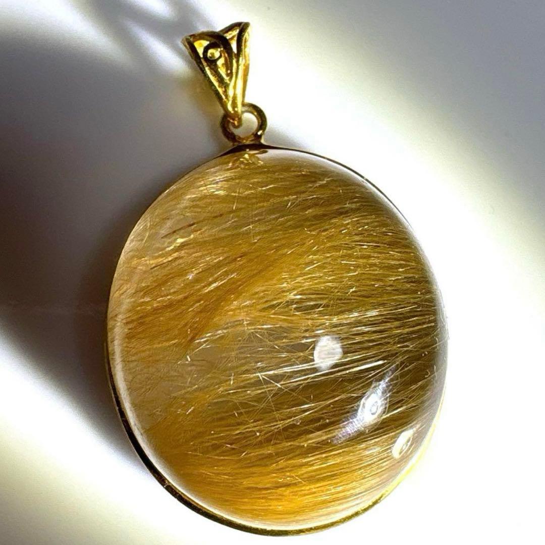 silver925 ゴールデンルチルクォーツ　ペンダントヘッド