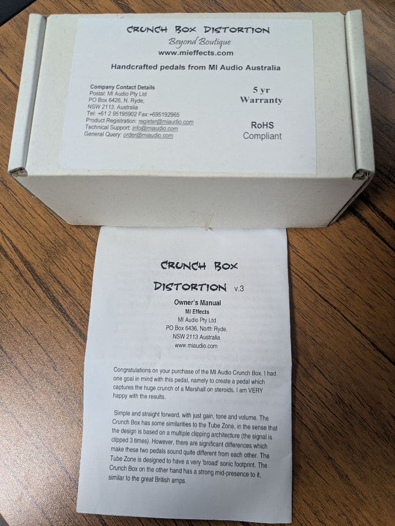 ギター Mi Audio CRUNCH BOX DISTORTION