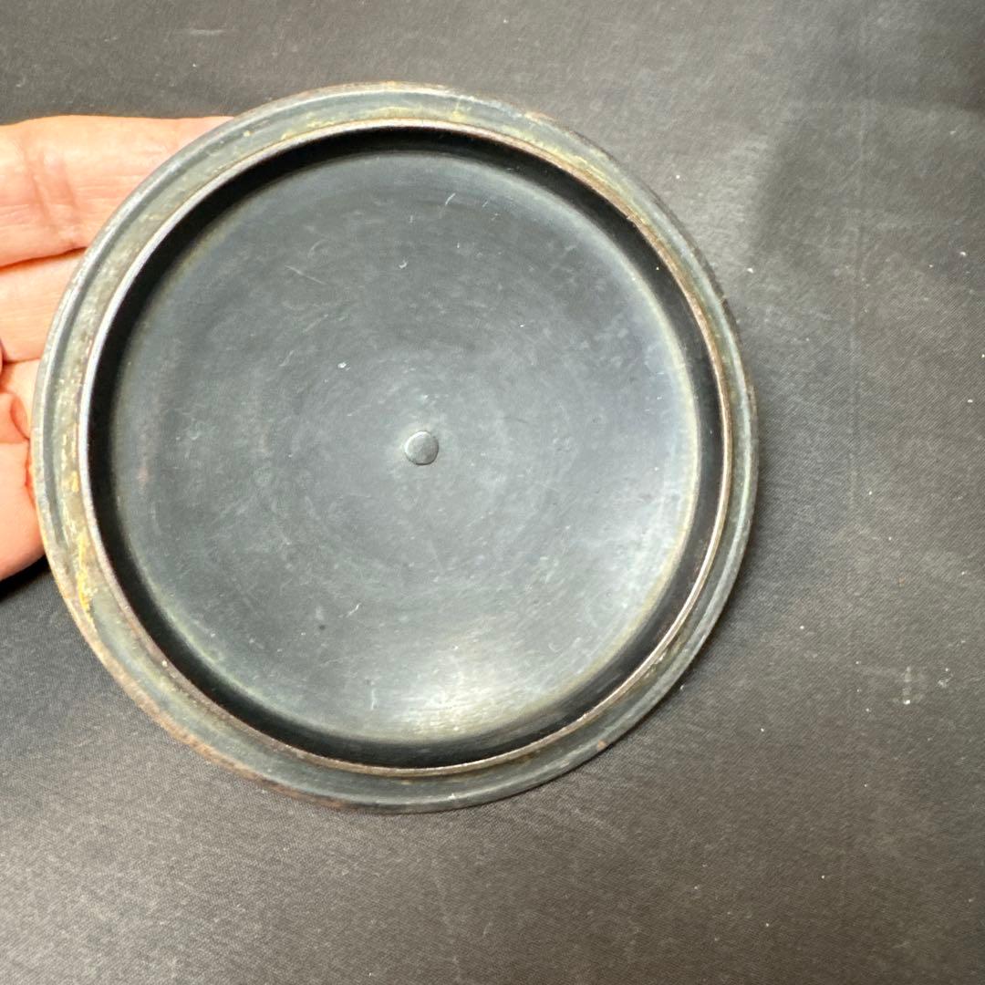 E823 送料無料　茶釜　山本閑浄　棗釜　茶道具　茶室　共箱