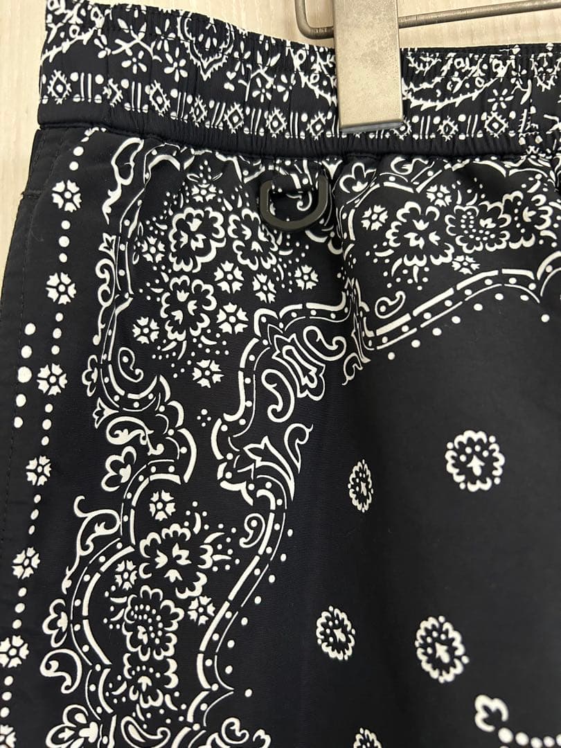 Bristol バンダナ柄パンツ ブラック/ホワイト