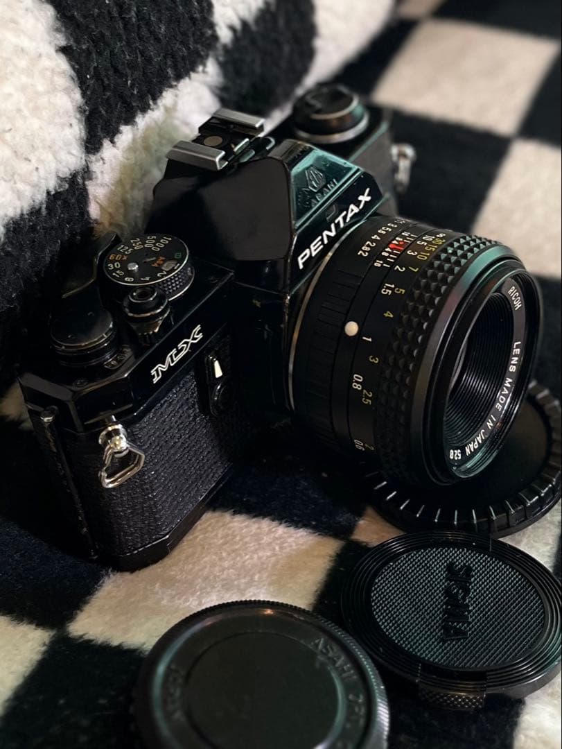 PENTAX MX ブラック レンズ XR RIKENON 50mm f2
