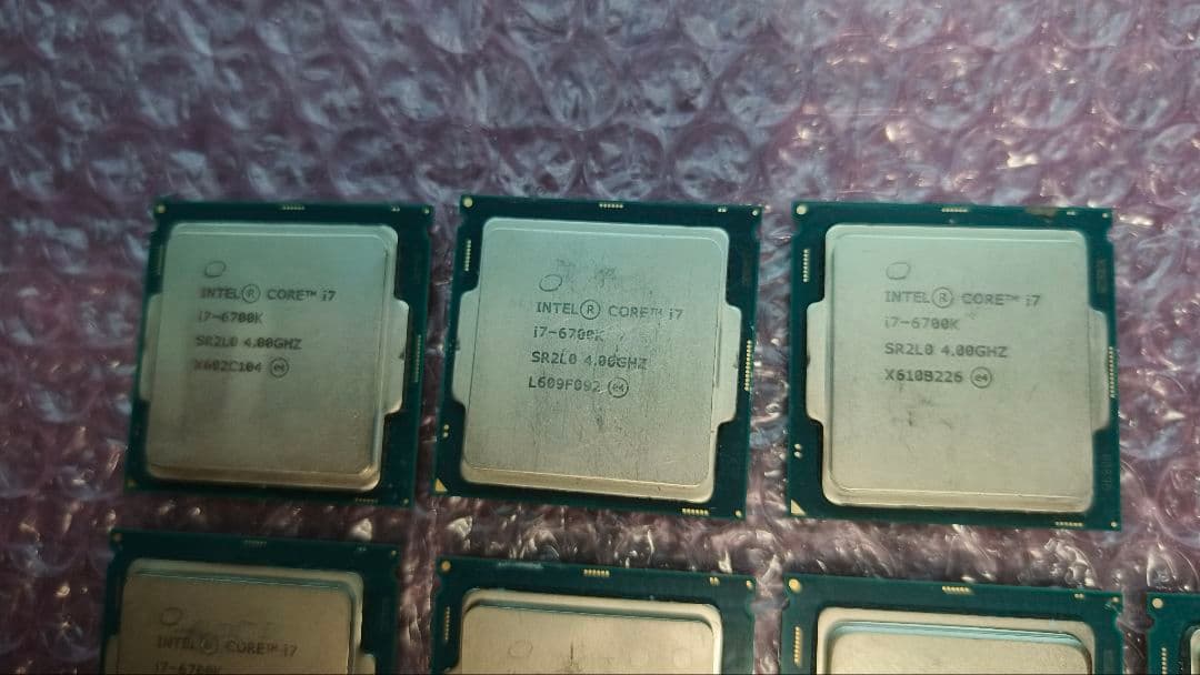 core i7 6700K 11個まとめ売り動作確認済み