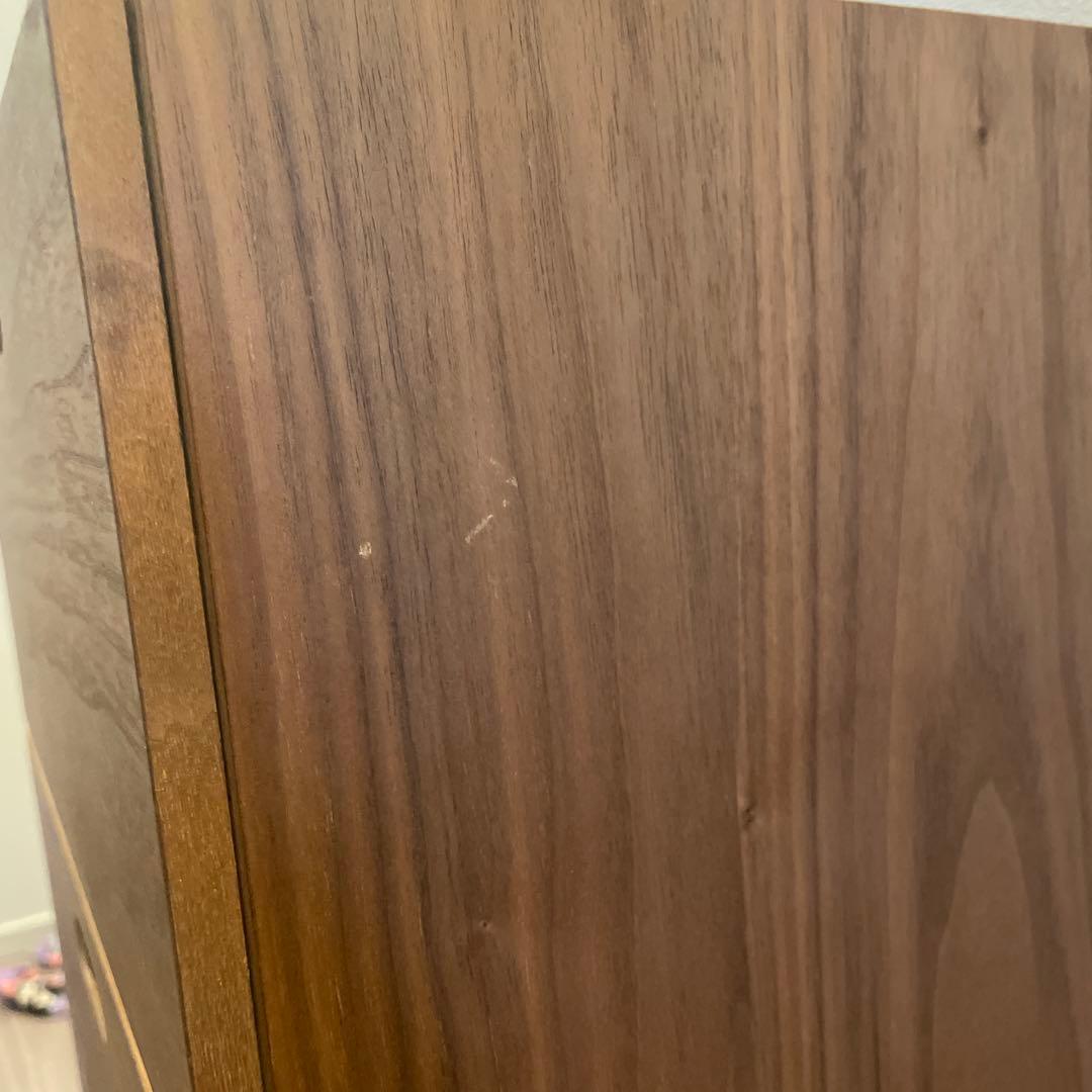 無印良品　スタッキングチェスト・引出し・２段 ウォールナット