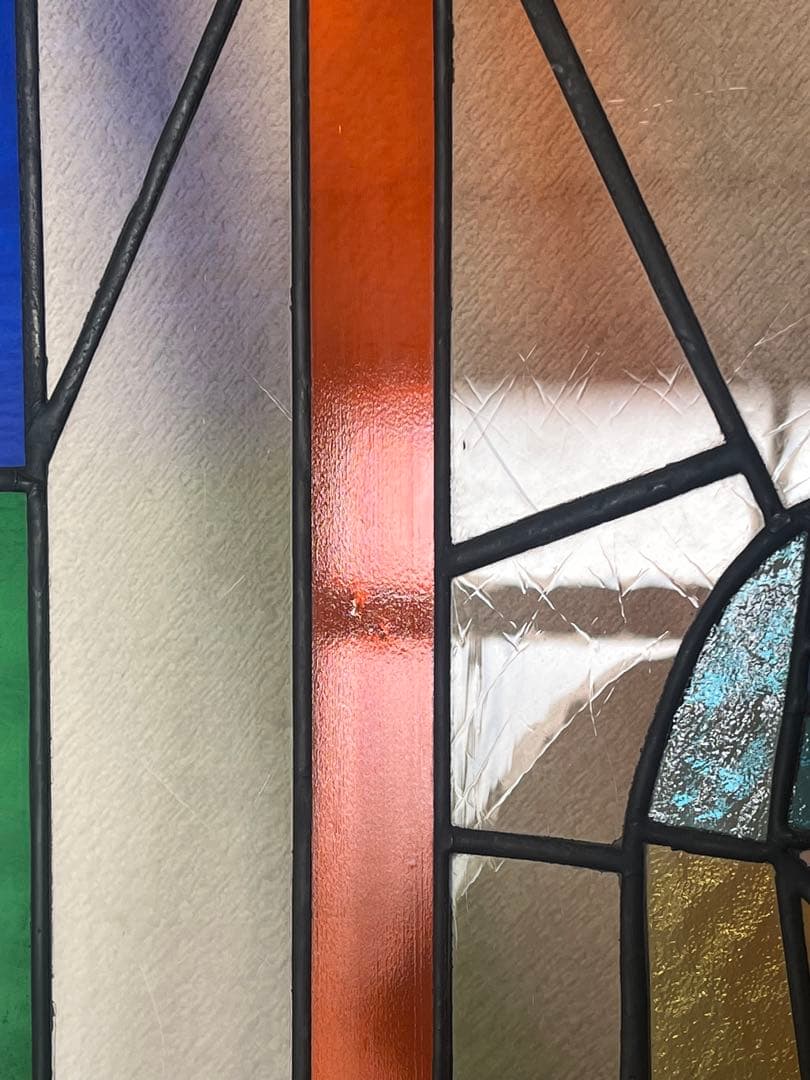 36 ステンドグラス レトロ ステンドガラス オブジェ ディスプレイ 店舗什器