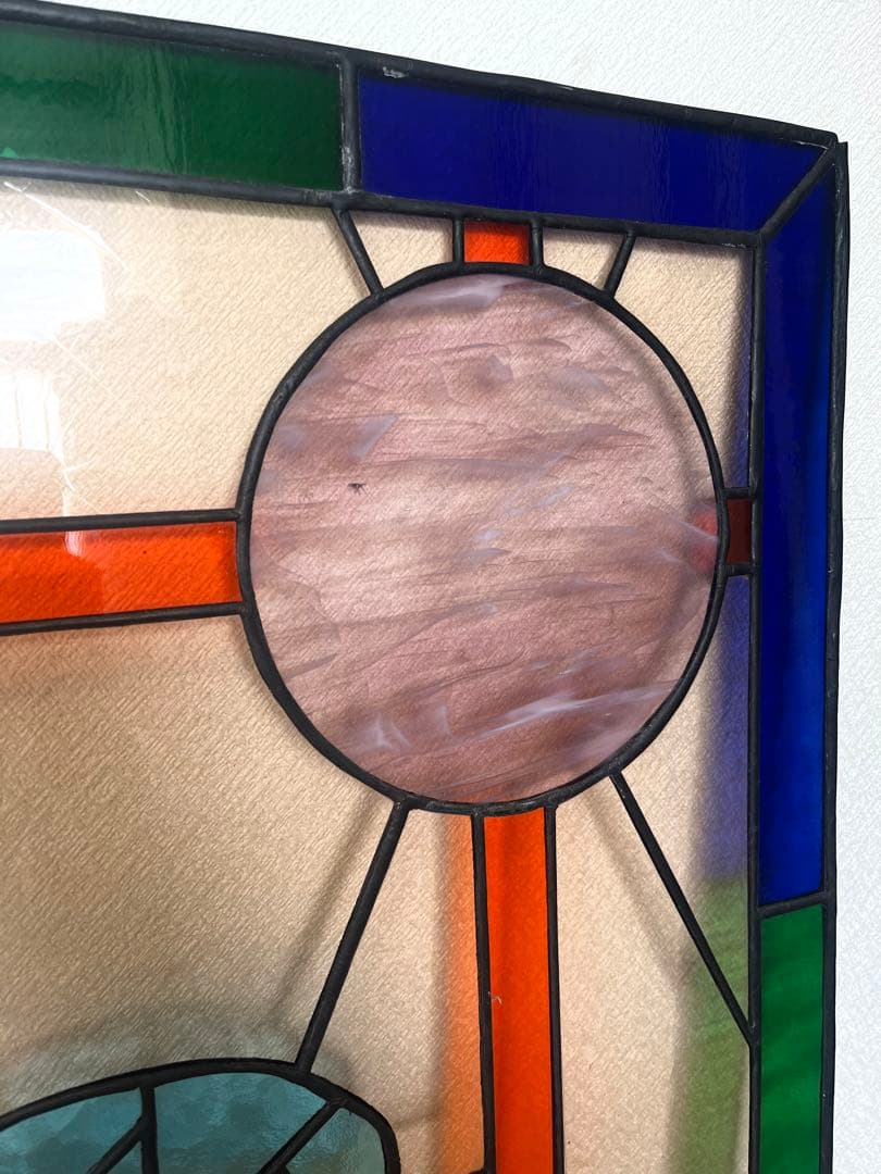 36 ステンドグラス レトロ ステンドガラス オブジェ ディスプレイ 店舗什器