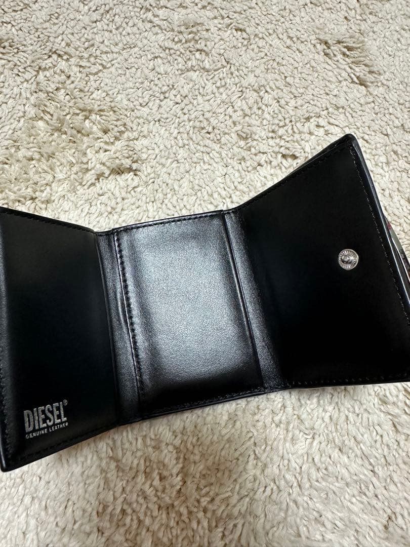 DIESEL 黒 三つ折り財布