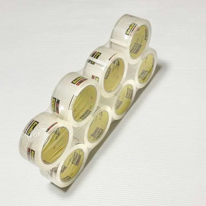 未開封品！ 3M SCOTCH スコッチ 梱包 ガムテープ 中軽量用 8巻パック