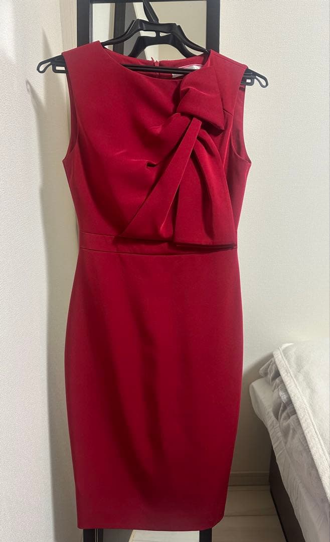 GINZA COUTURE 銀座クチュールドレス レッド ミディアム XSサイズ