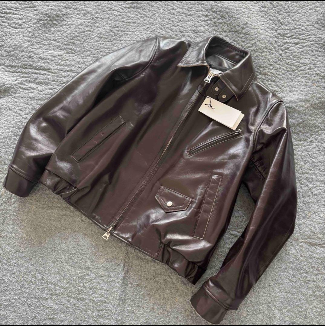 25SS Sacai Leather Jacket 1 限定カラー ブラウン