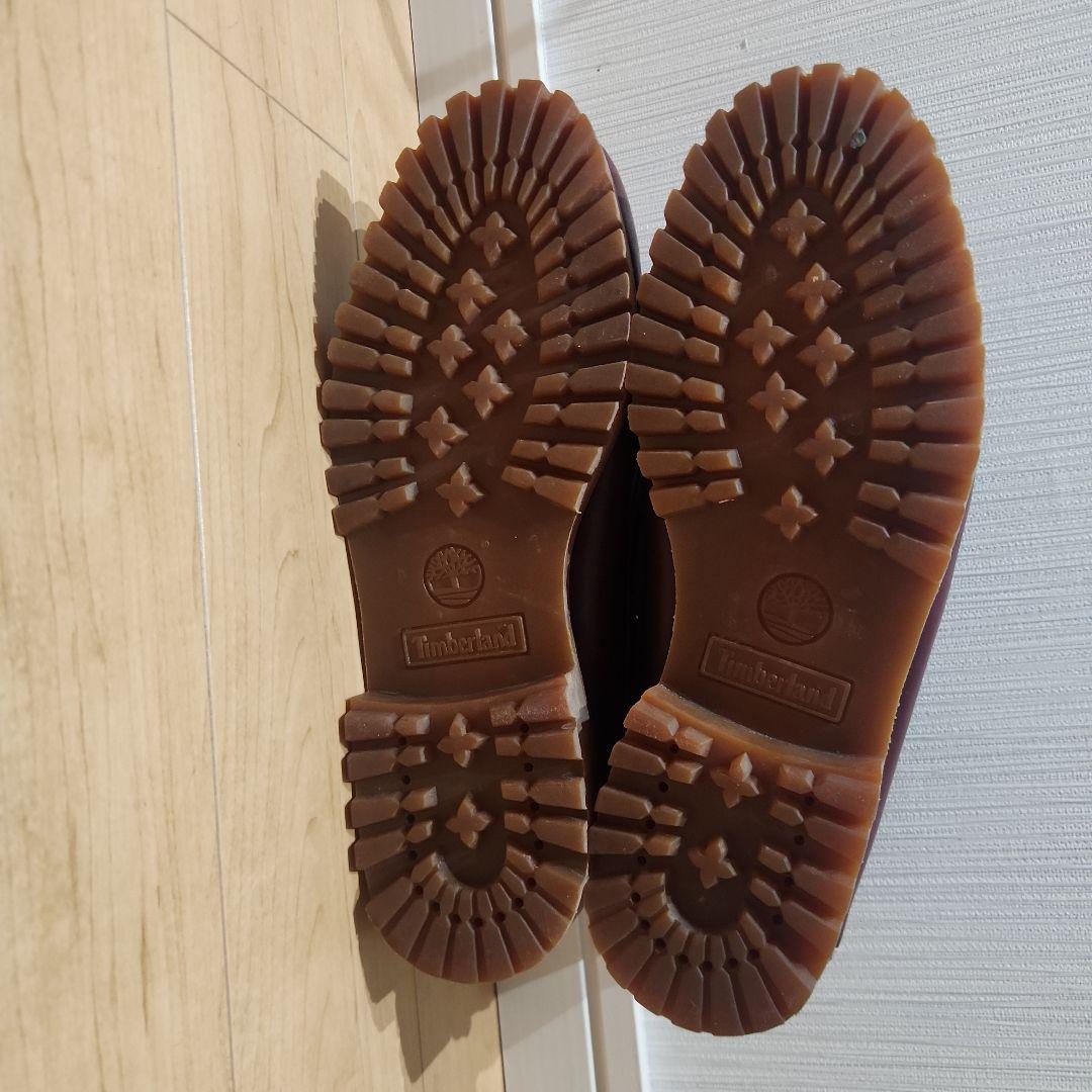 極美品　Timberland　モカシン25.5cm デッキシューズ3eye