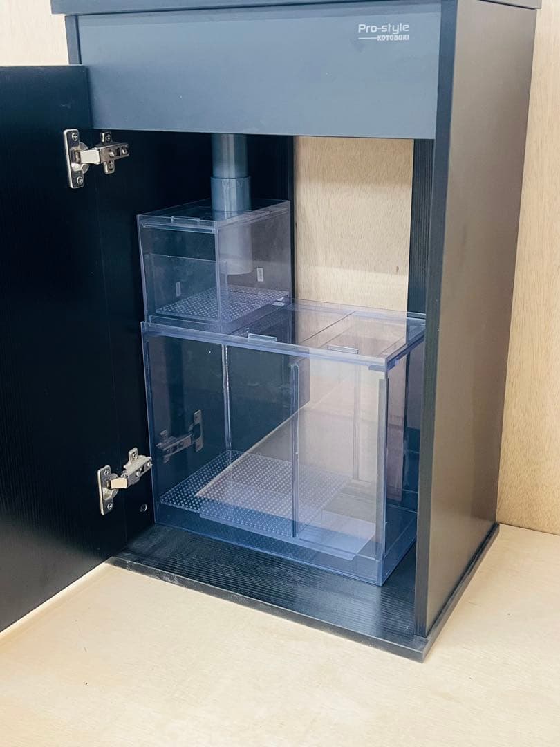 1点限定　450×300×360㎜オールガラスオーバーフロー水槽 セット