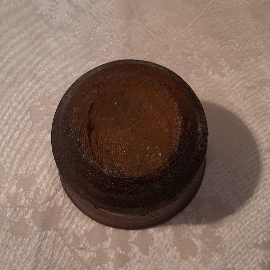 故、石田陶春　作　焼締めぐい呑み