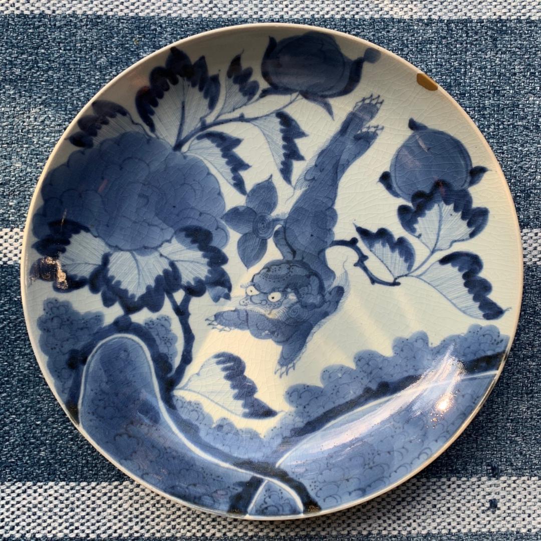 染付古伊万里 大皿