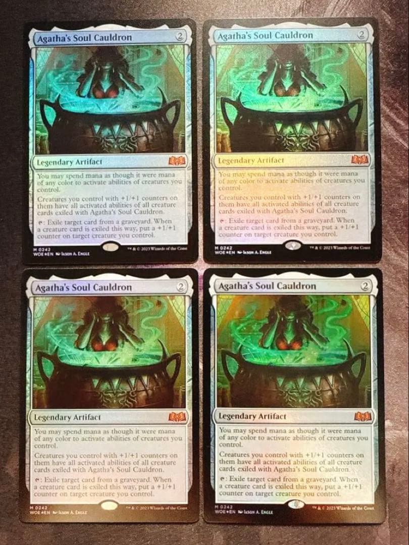 【foil】アガサの魂の大釜　英語　4枚セット