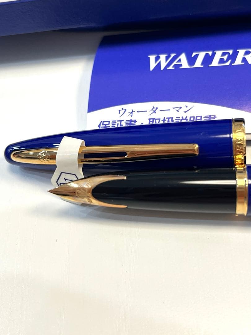 WATERMAN 万年筆 青　カレン　EF
