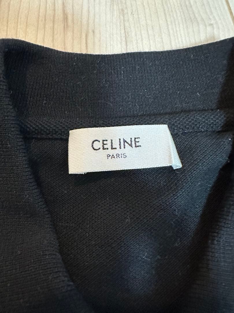 CELINE 23SS トリオンフ クロップド ポロシャツ