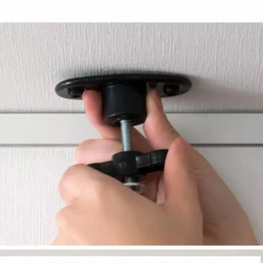 【新品】突っ張りテレビスタンド台 テレビスタンド 壁掛け棚 ホワイト×ホワイト