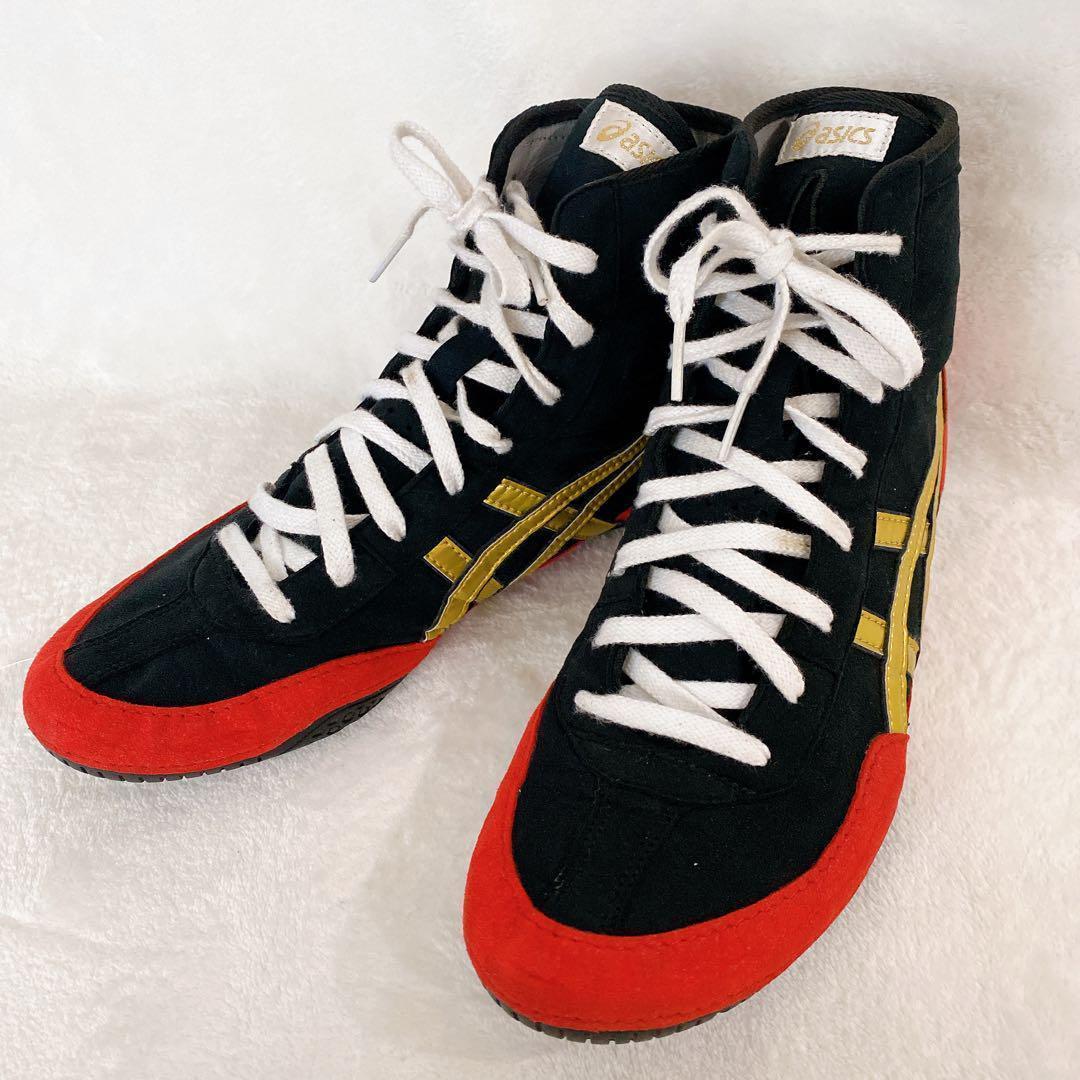 レア♡asicsレスリングシューズ　ボクシングシューズ　スニーカー　靴27㎝