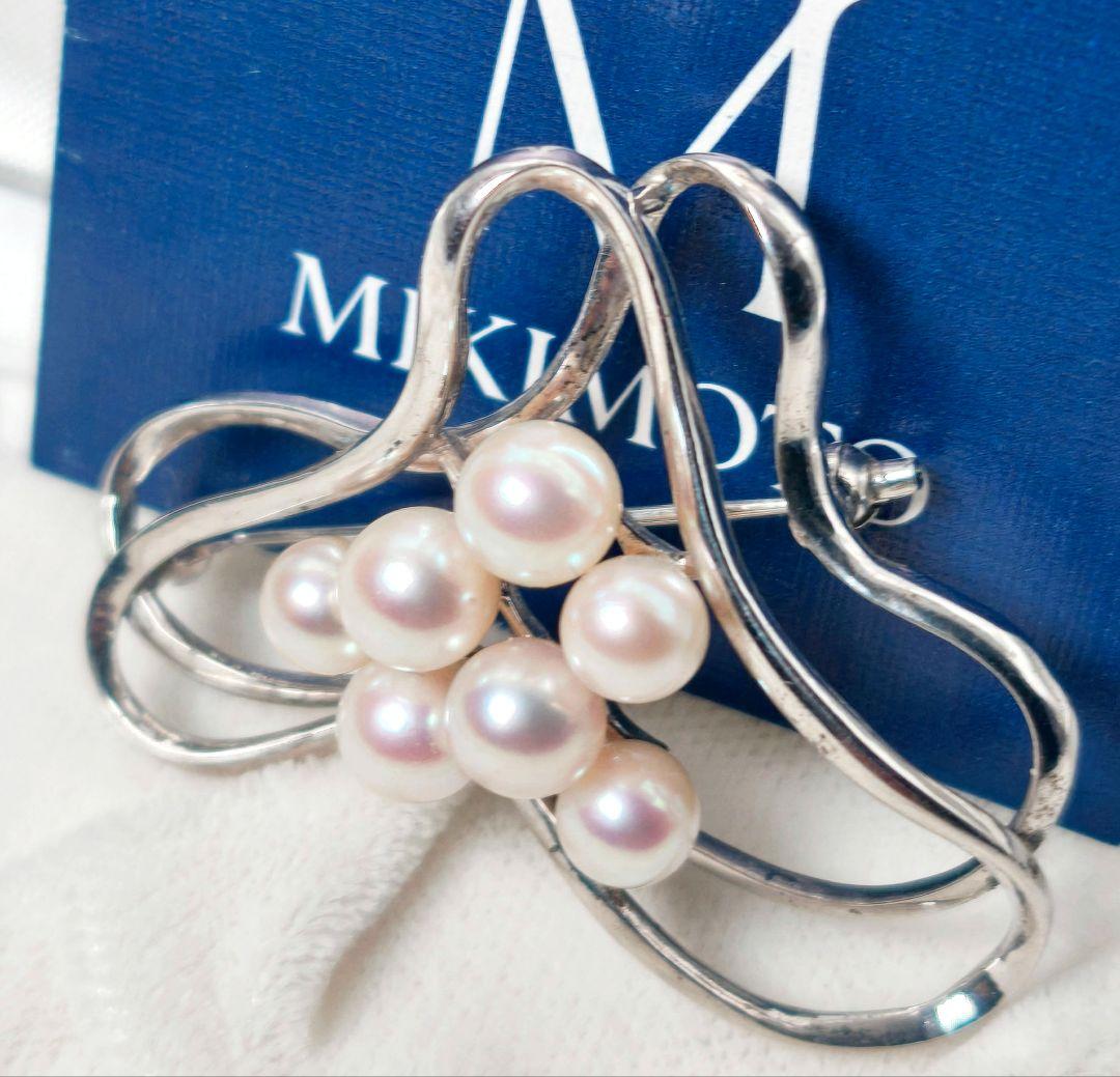 【美品 最高級!!】ミキモト ブローチ パール フォーマル 7珠 皇室御用達