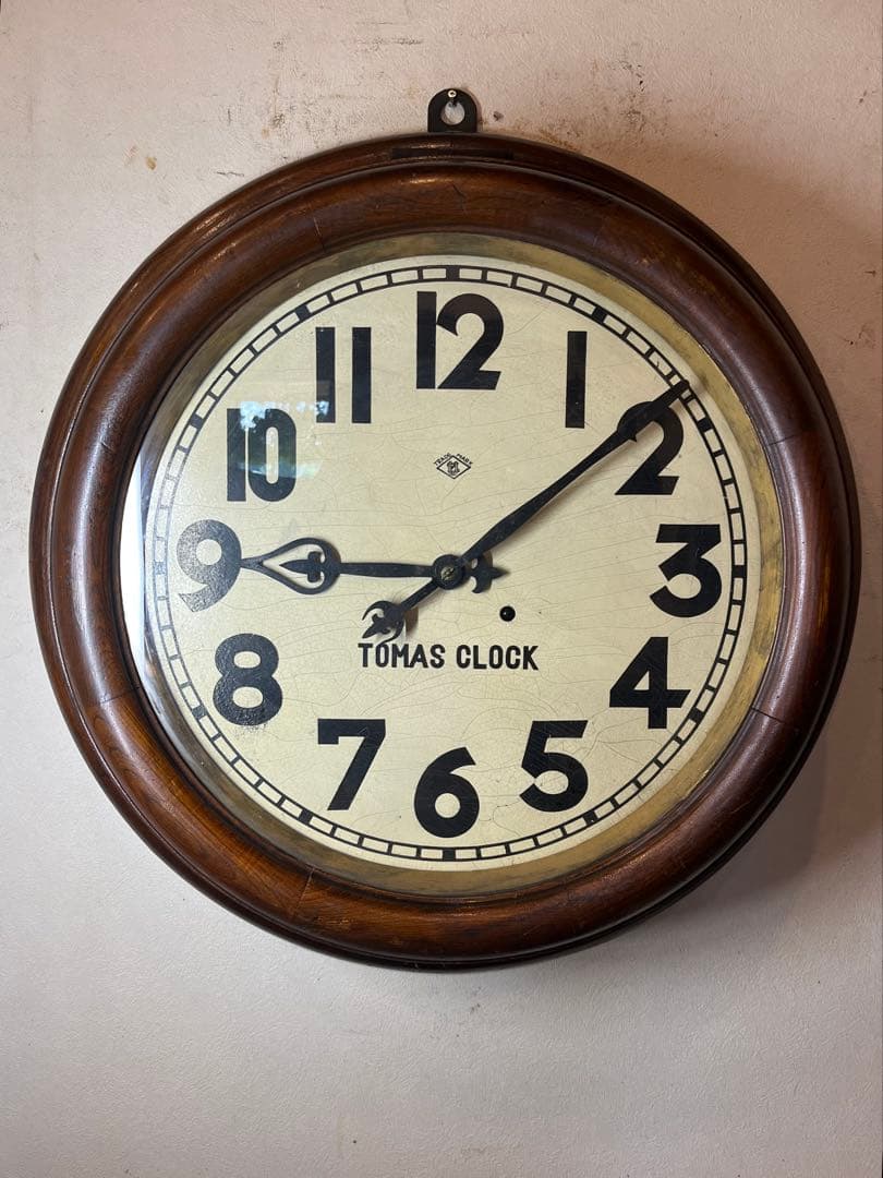 直径66センチ　大型丸　柱時計　古時計　振り子　レトロ　ゼンマイ　精工舎　掛時計