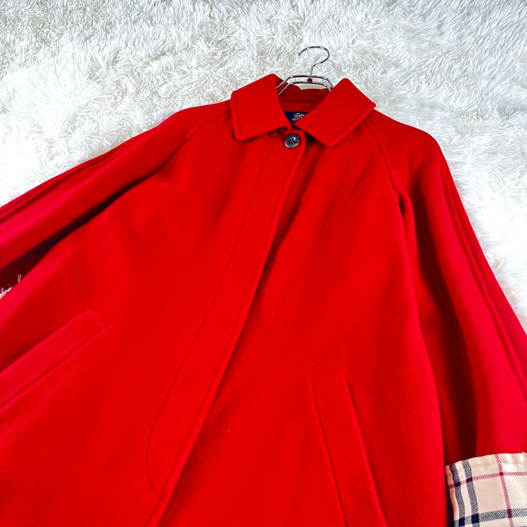 ✨美品✨L バーバリーロンドン アンゴラ ウール チェスターコート ノバチェック