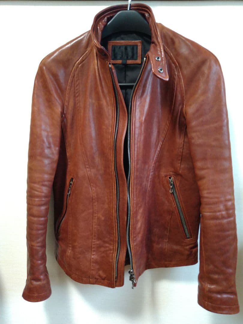 ジャックローズラブメゾン シングルライダースジャケット ホースハイド 馬革