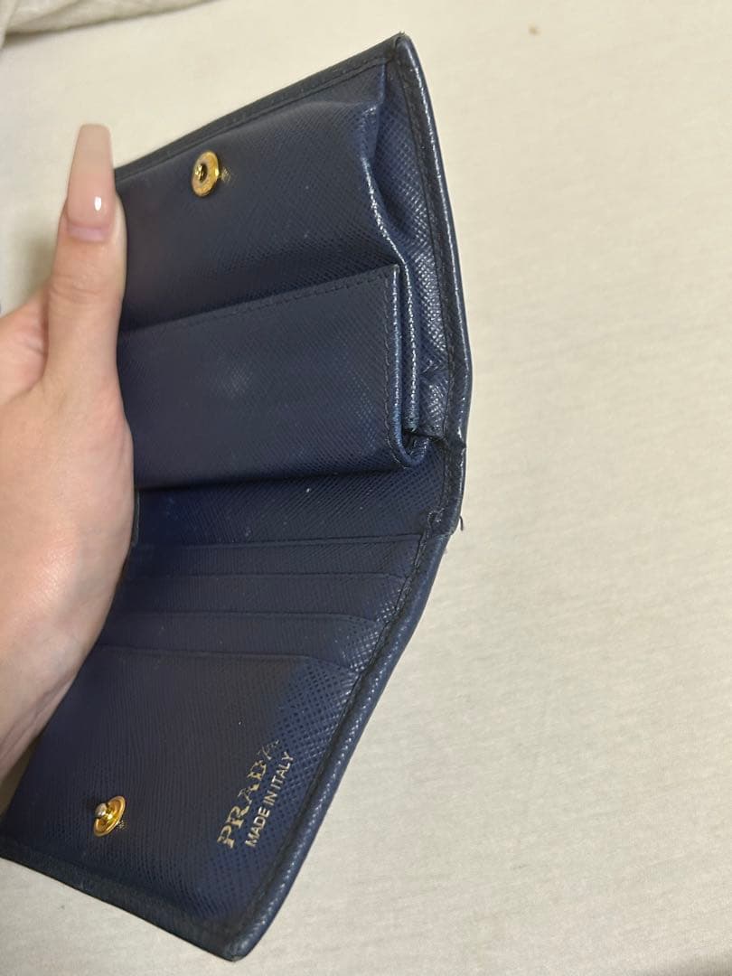 PRADA 二つ折り財布 サファイアーノ