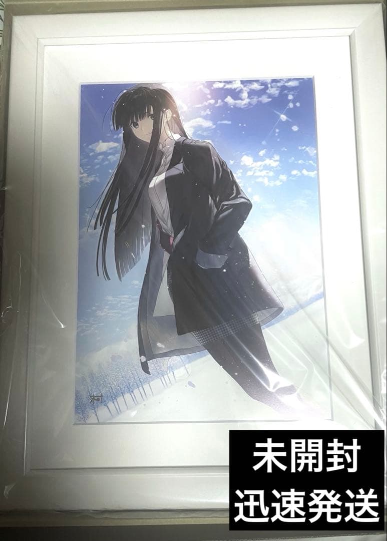 WHITE ALBUM2 直筆サイン入り描き下ろし複製原画 冬馬かずさ