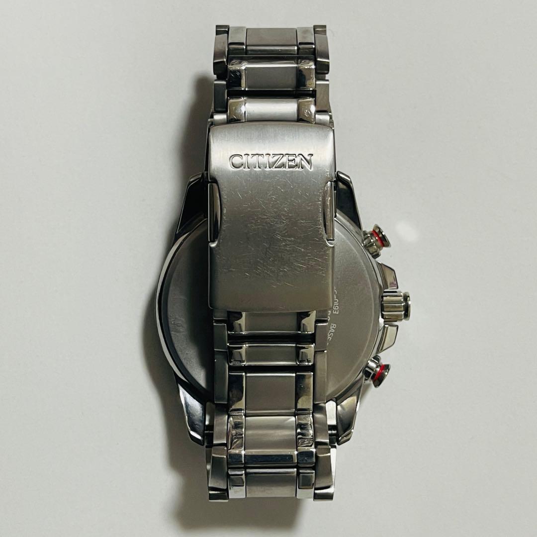 良品 稼動品 シチズン アテッサ　チタン　クロノグラフAT3024-51E