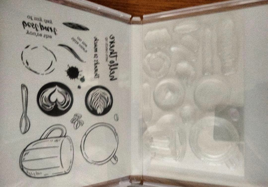 最後一点♡未使用　大人気のラテアートスタンプ＆ダイ　スタンピンアップ