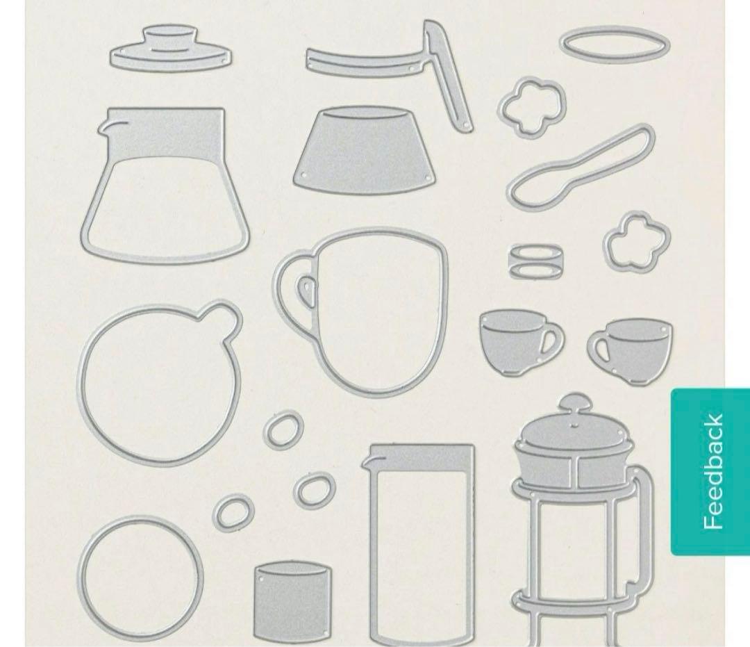 最後一点♡未使用　大人気のラテアートスタンプ＆ダイ　スタンピンアップ