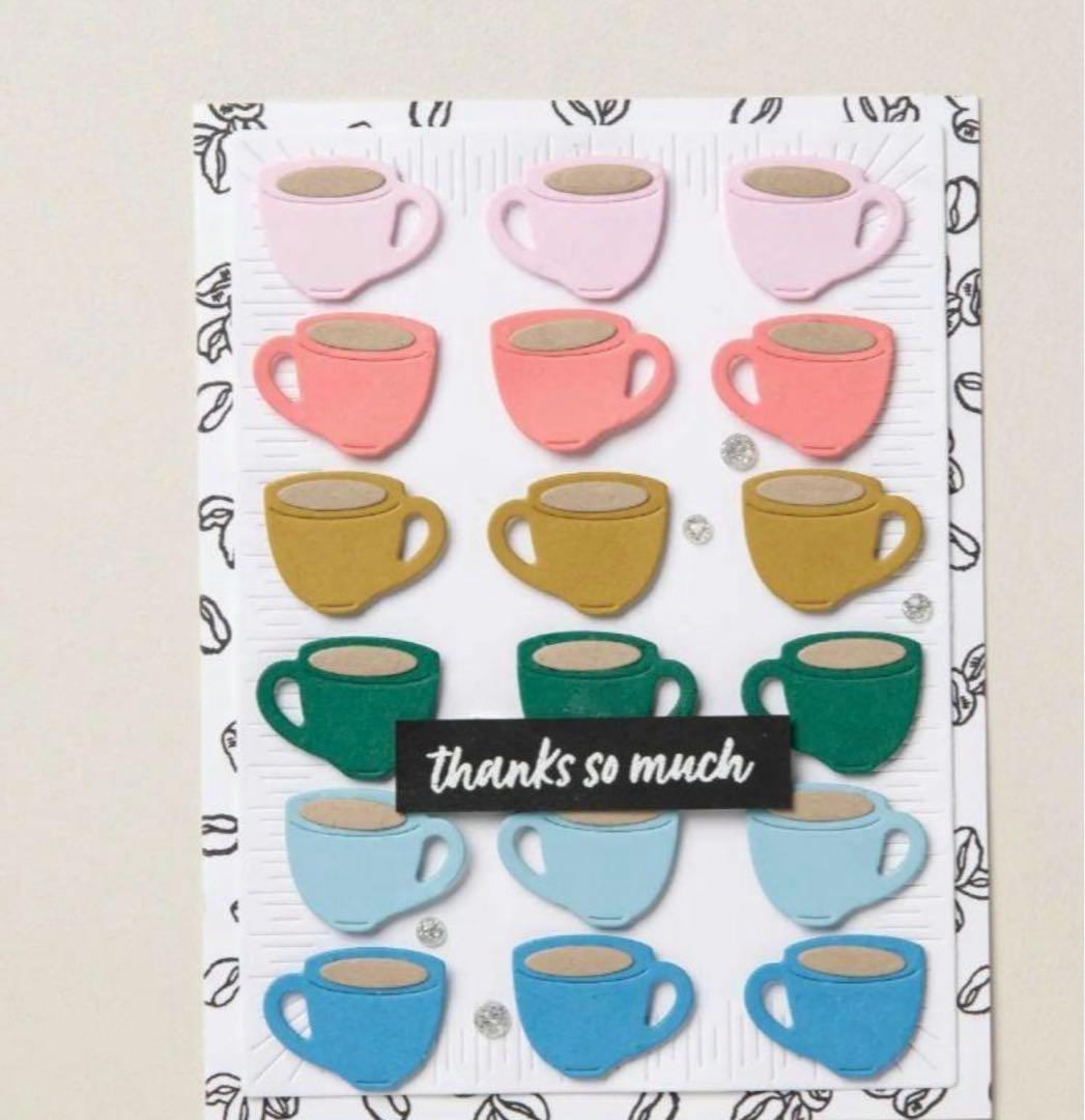 最後一点♡未使用　大人気のラテアートスタンプ＆ダイ　スタンピンアップ