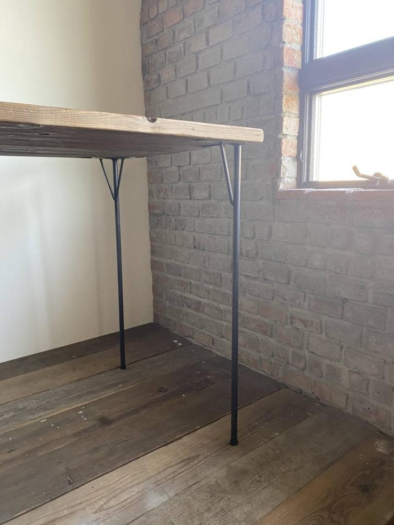 鉄脚　アイアンレッグ　インダストリアル　ダイニングテーブル　ワークデスク　４本