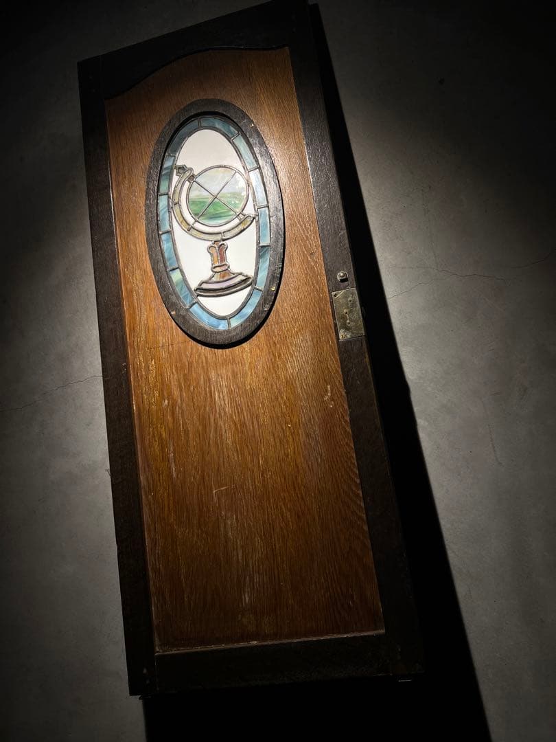 Stained Glass antique 建具　【地球儀】