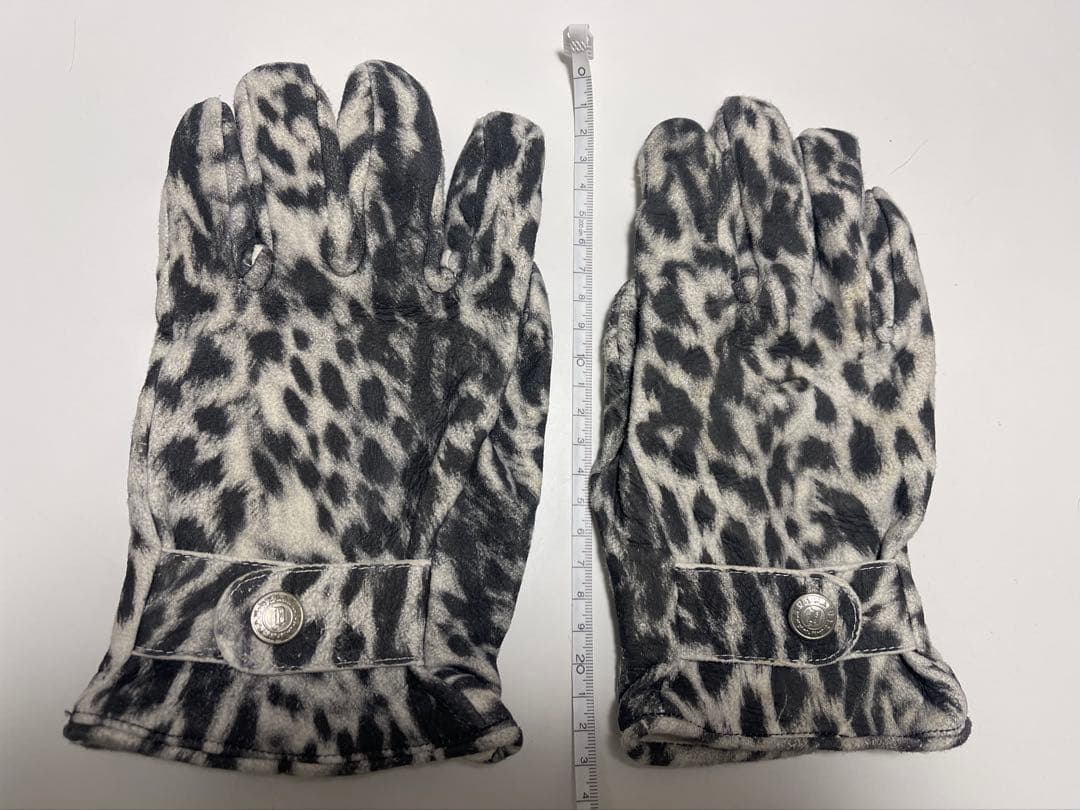 DELAY by win&sons 革手袋 ヒョウ柄