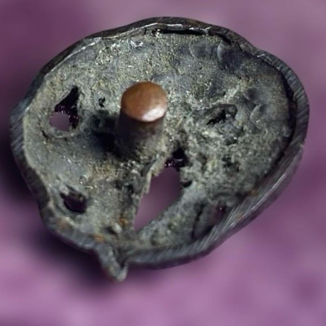 刀装具　2種2個　　武具　　目貫　　江戸時代　骨董　古道具