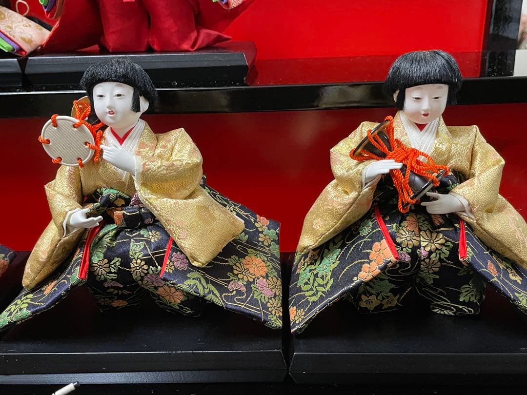【★ぷーたんママさん専用★】雛人形　お雛様、お内裏様、三人官女、5人囃子のみ