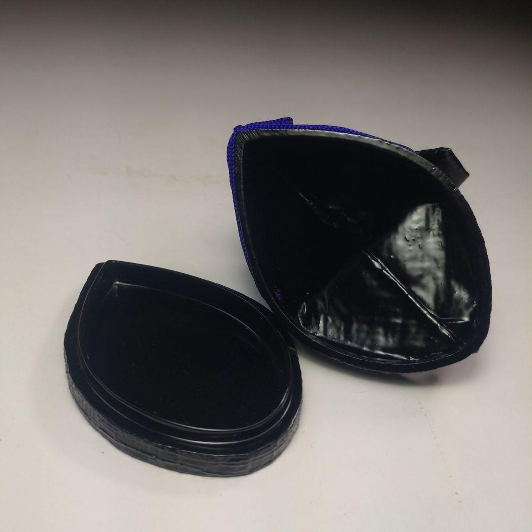 イ244 香合『畦地喜山』『源氏鳥帽子　香合　共箱　漆塗』茶道具